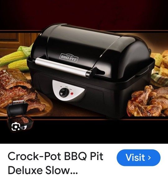 Can Deliver Oversized crock pot Crock-Pot BBQ Pit Deluxe Slow Cooker