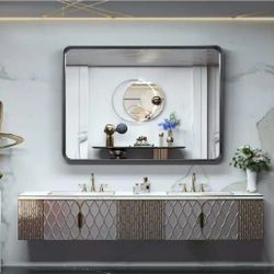 Vertical Or Horizontal 48x36 Mirror- Silver