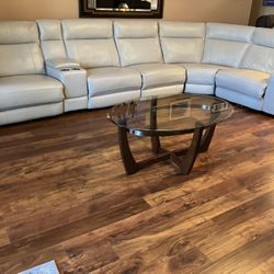 Sectional sofa, electric control leather