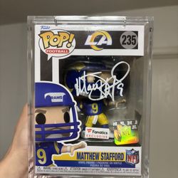 Matthew Stafford Signed Funko Pop