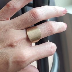 NEW!! Distressed Gold Ring 