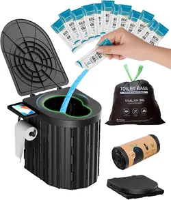 LuckyNov Portable Camping Toilet