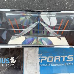 Mirrored chrome spinning CDs Jukebox Display Topper