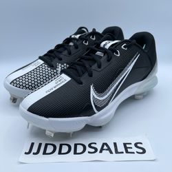 Nike Force Zoom Trout 7 Pro Black White Baseball CQ7224-005 Cleats Men’s Sz 8.5 And 9