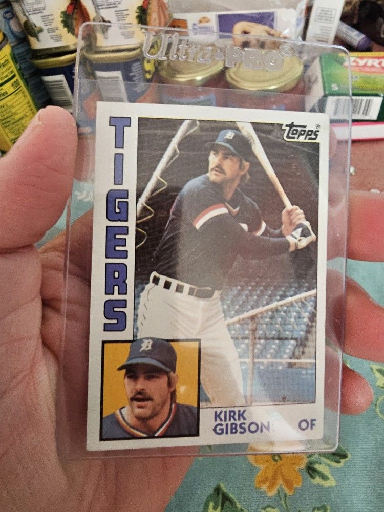 Los Angeles Dodgers World Series Heroe Kirk Gibson '84 Topps '87 Donruss Leaf Baseball Cards