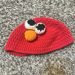 Toddler crochet Elmo beanie toboggan 