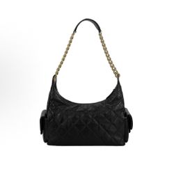 CHANEL 25C diamond gold buckle zipper opening and closing sheepskin handbag shoulder bag(39)52