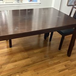 Wooden Table - Bench Included (Optional)