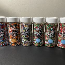 6PK  Sweets Indeed Sprinkles, Edible Sprinkle Mix, Variety flavor for Cake....