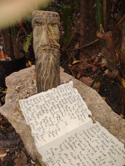 Hand Carved Wood Spirit, One Of A Kind 