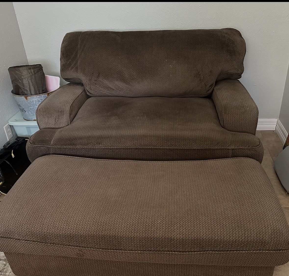 Large Couch and Oversized Chair