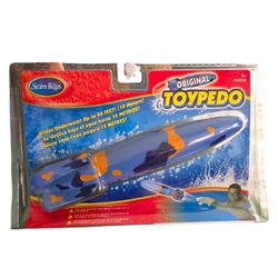 SwimWays Original Toypedo Pool Diving Underwater Toy 11.5" NOS 2006 Blue Camo