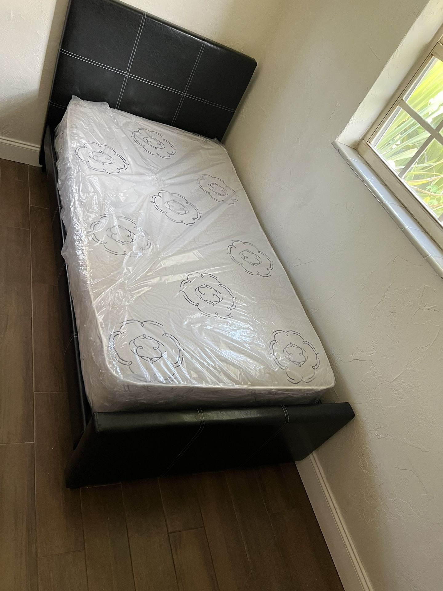 Twin Size Bed With That Mattress All New Furniture And Free Delivery 