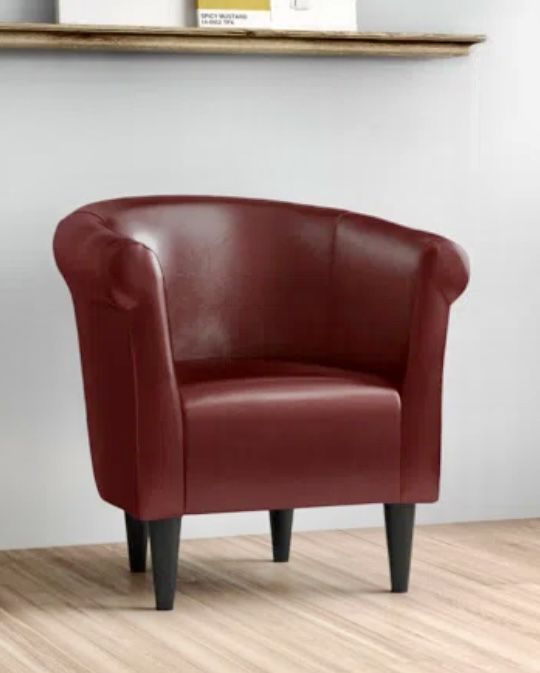 Liam Faux Leather Bucket Chair 