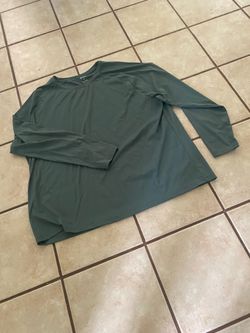 Woman’s SPF50 LS Top Sage Green Size 5X