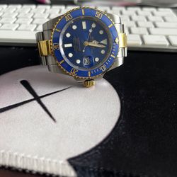 Rolex two tone bluessy