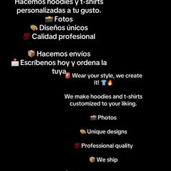 Hago Su Propio Diseño Y Tengo Mi Brand Que Es Mafiaboyzz  Para Hombres Niños Niñas Y Mujeres