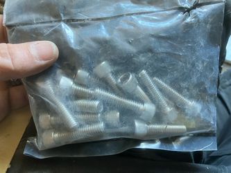 3/8 dia x 1.5” long stainless steel bolts