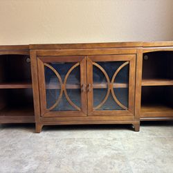 Solid Wood TV Stand Entertainment Center Measures W70” H30” D21”