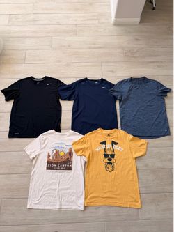 Lot Of 5 Men’s Size M Activewear Short Sleeve T Shirts Including Nike West Las Vegas See My Listings Summerlin