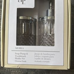 A&R Soap Pump And Toothbrush Holder 