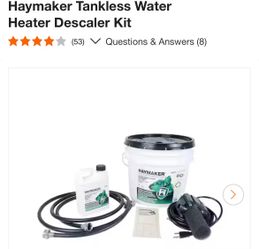 Haymaker Tankless Water Heater Descaler Kit