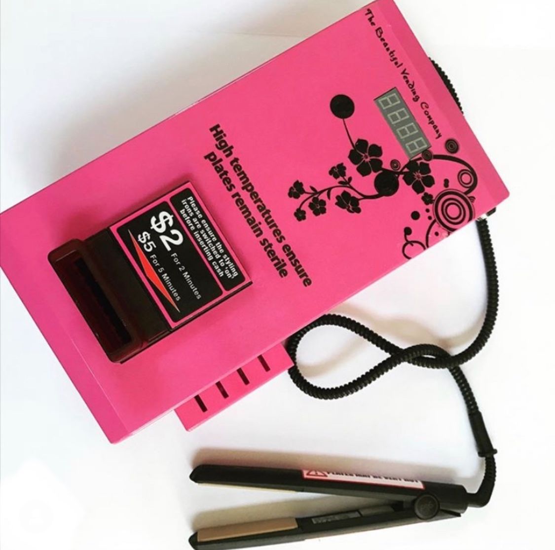 Hair Straightener Vending Machine