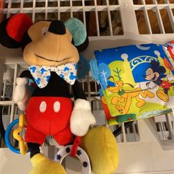Mickey Mouse hanging stroller toys