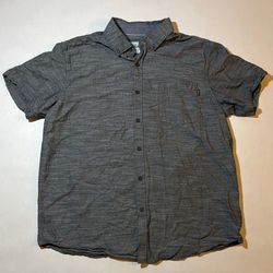 Hurley Grey Button Up XL