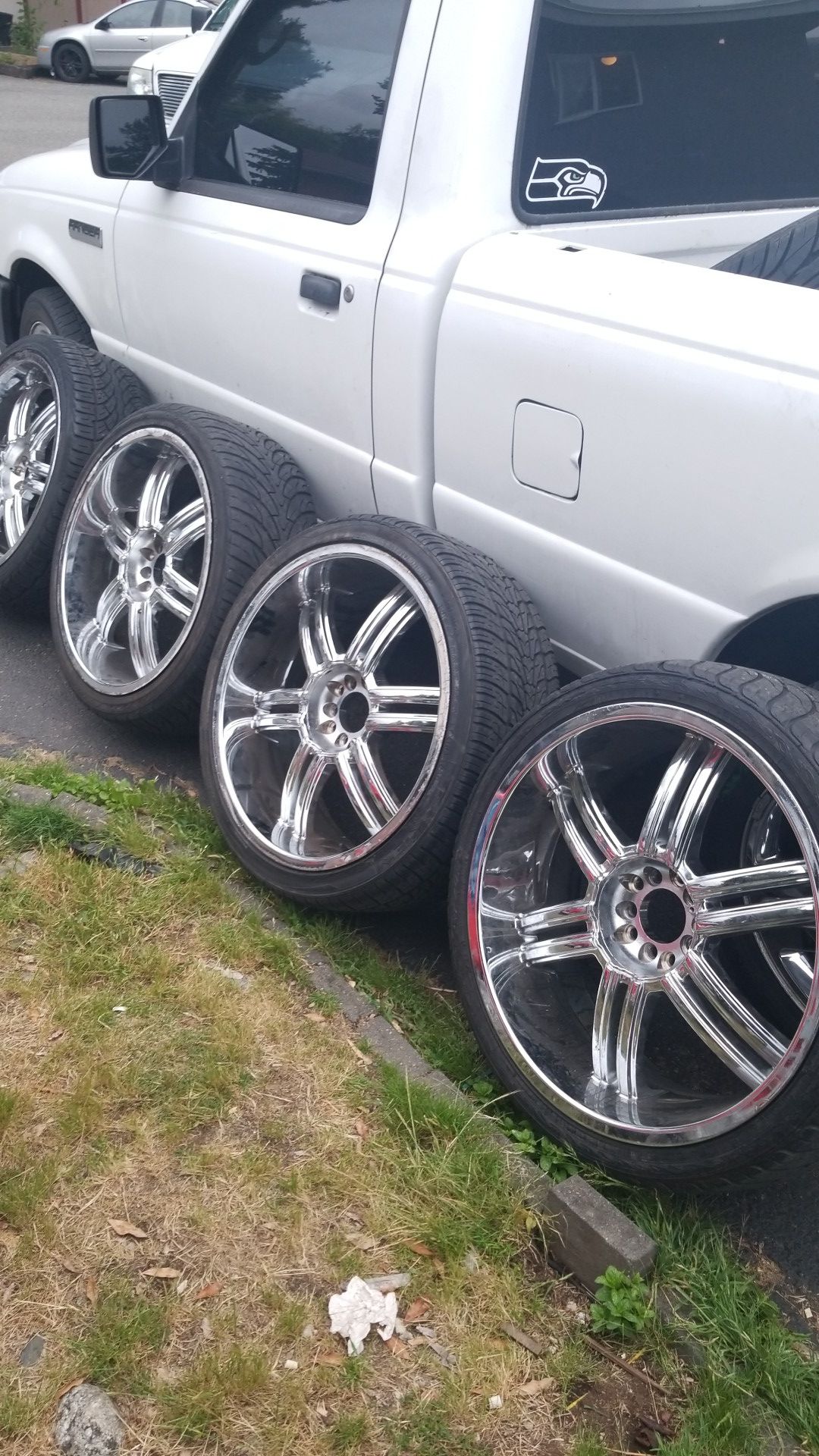 Chrome rims &tires