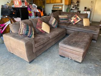 3 piece brown sectional