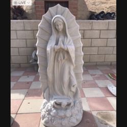 New Virgin Of Guadalupe Made Out Of Cement Perfect Gift 