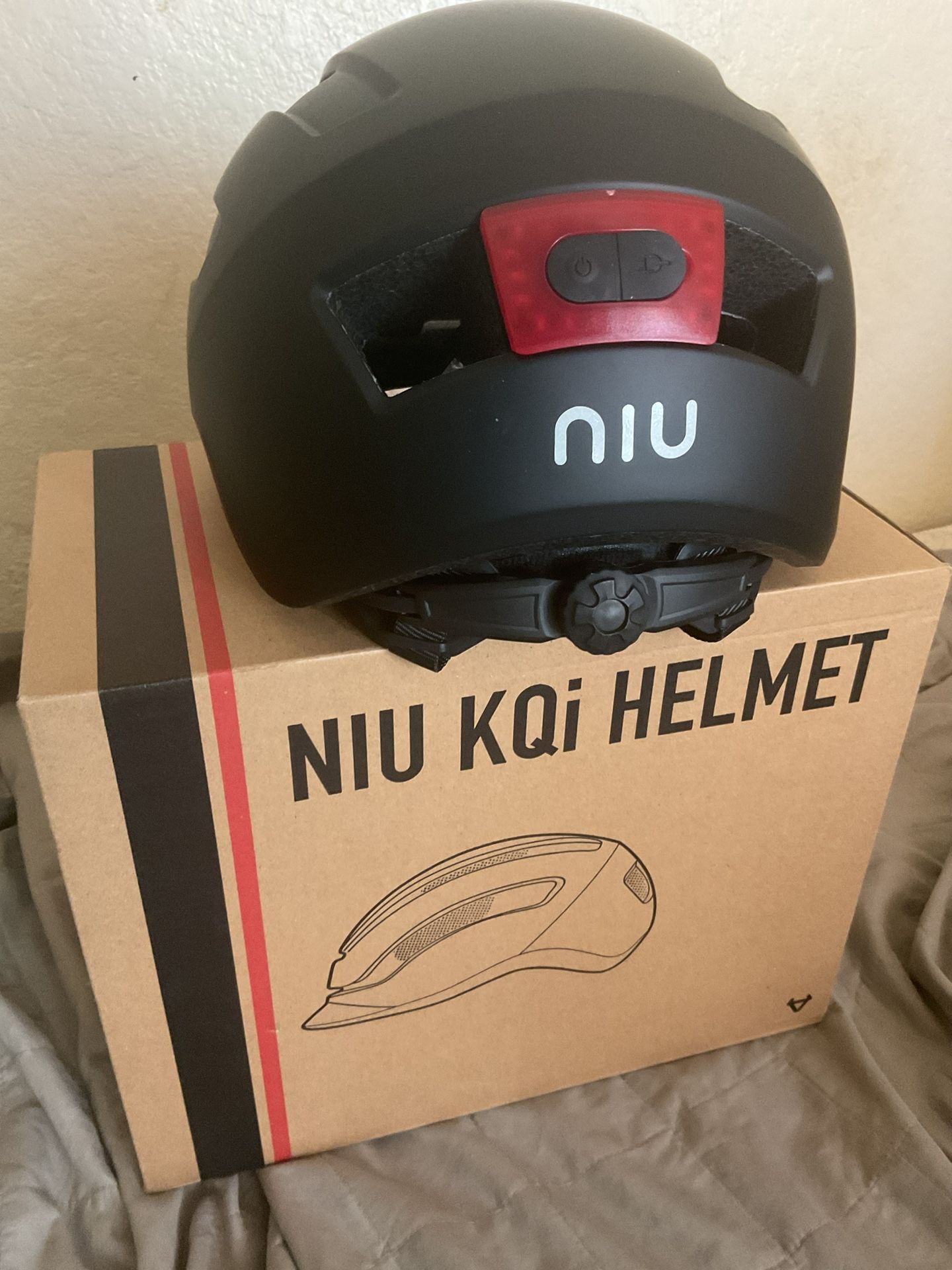 2 Niu Kai Helmets With Rechargeable Lights-New In Box