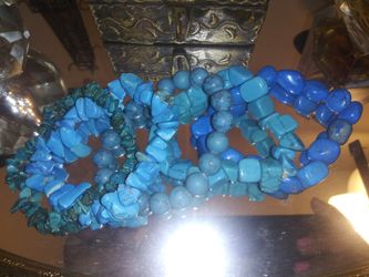 Blue turquoise bracelets