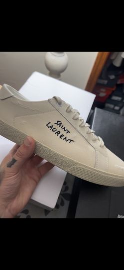 Saint Laurent  Distressed Canvas Sneaker Size 41 (Men’s 8-8.5