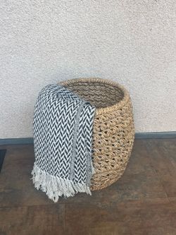 Large Woven Seagrass Storage Basket