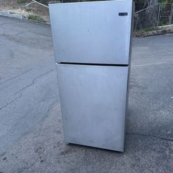 Stainless Steel Maytag Refrigerator Fridge Freezer With Recessed Handles Free Local Delivery/30 Day Warranty