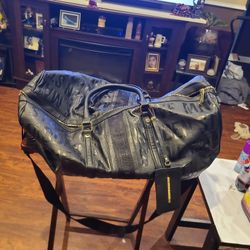 Steve Madden Luggage Duffle Black 100% PU Travel bag