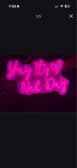 LED nail sign