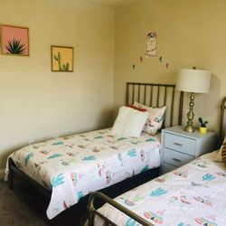 2 Twin beds 150 Each  1 Bunk Bed  255