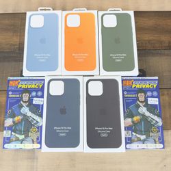 iPhone 13 Pro Max Silicone Case with MagSafe ( 5 Color) Marigold, Light Blue,Cyper,Storm Blue. Black