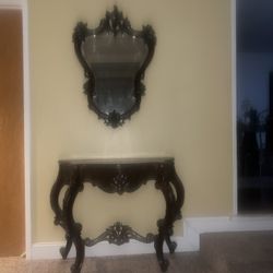 Wall Table w/ Mirror 