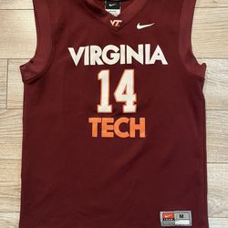 Virginia Tech Hokies Basketball Team Nike Jersey Youth Xl Extra Large 20 Tank Top T Tee Shirt 