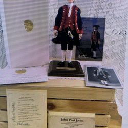 U.S. Historical Society John Paul Jones Navy Porcelain Doll 