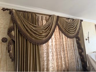 Custom-made curtains used in great condition