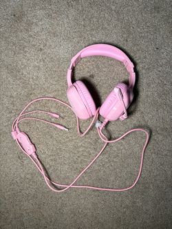 Pink Wired Gaming Headset with Mic
