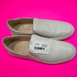 Kate Spade women’s size 8.5 white Azore loafers
