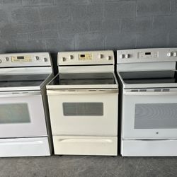 30” White Or Beige Stove Estufa Fogón Cocina Electric ⚡️ Range Good Condition 