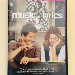 Music & Lyrics- Hugh Grant/Drew Barrymore DVD 