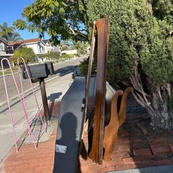     Free twin box spring and vintage twin bed frame 